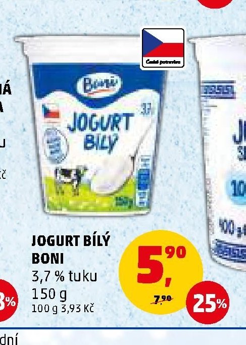 JOGURT BÍLÝ BONI