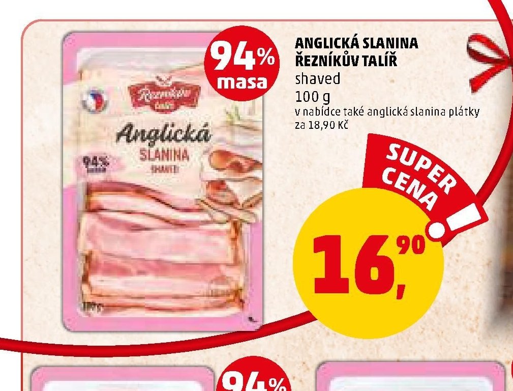 ANGLICKÁ SLANINA ŘEZNÍKŮV TALÍŘ