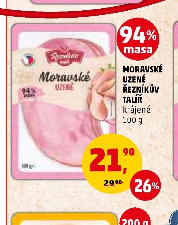 MORAVSKÉ UZENÉ ŘEZNÍKŮV TALÍŘ
