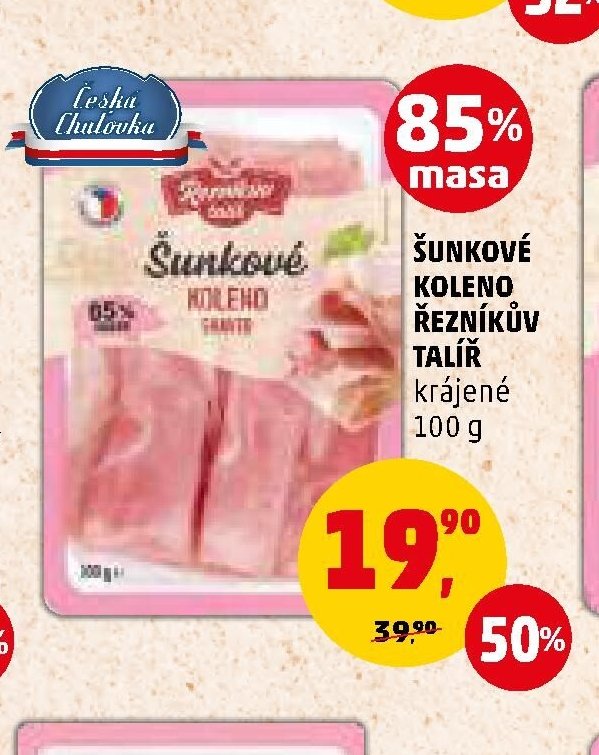 ŠUNKOVÉ KOLENO ŘEZNÍKŮV TALÍŘ