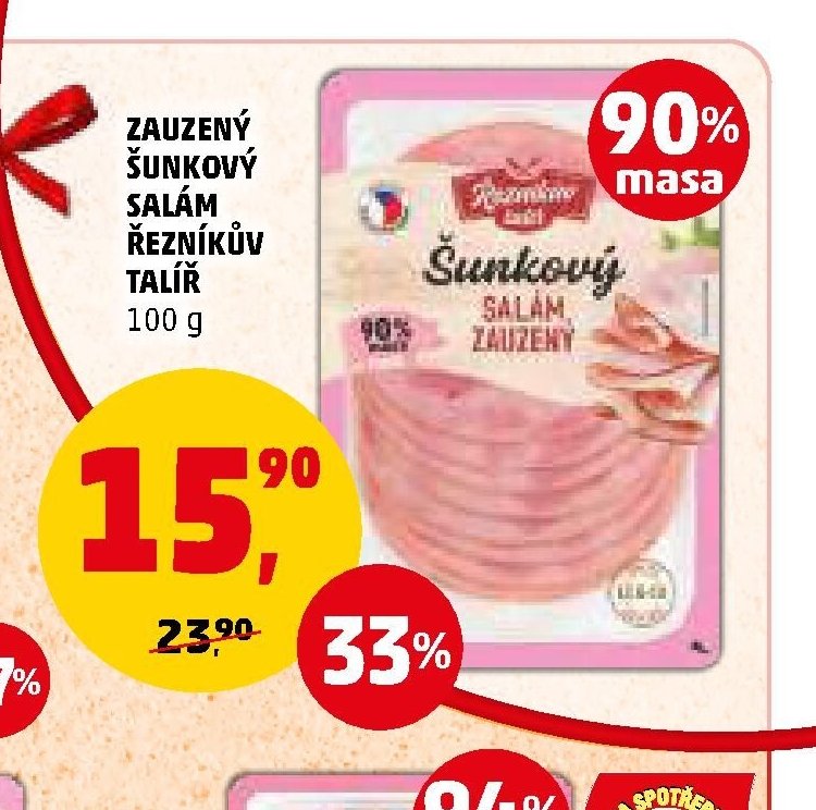 Zauzený šunkový salám Řezníkův talíř 100 g