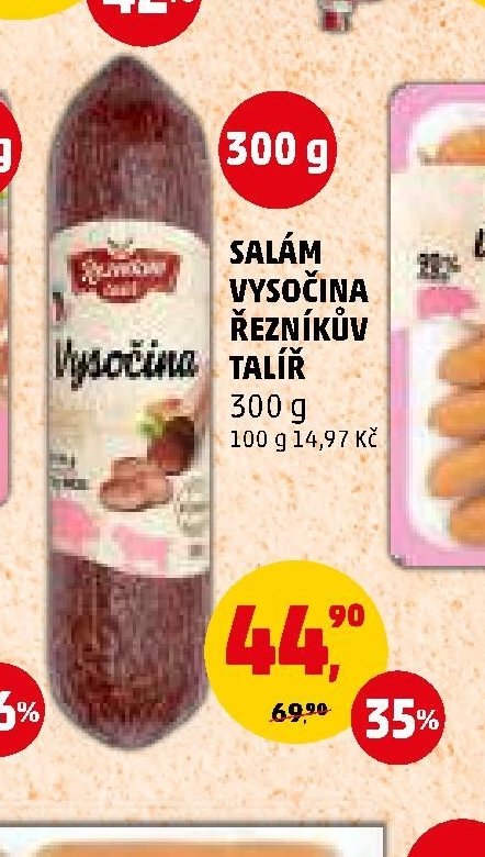 Salám Vysočina Řezníkův talíř 300 g