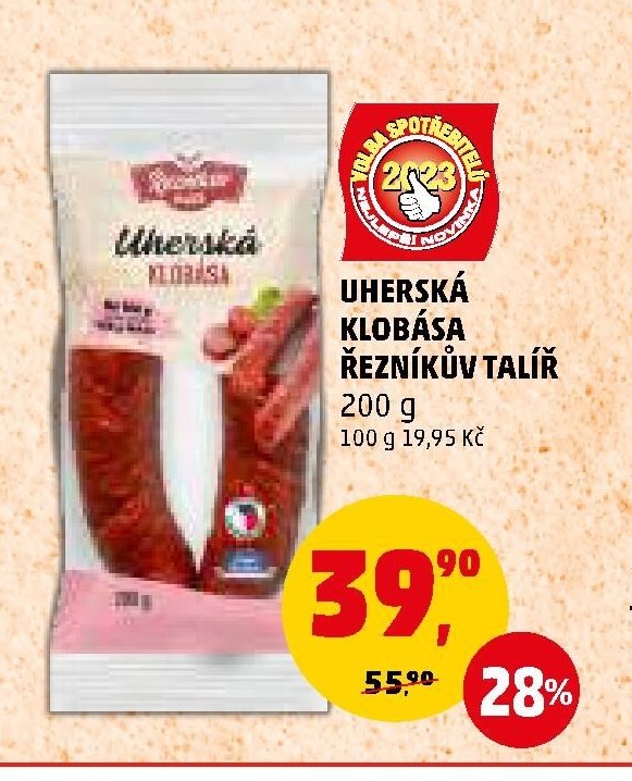 Uherská klobása Řezníkův talíř 200 g