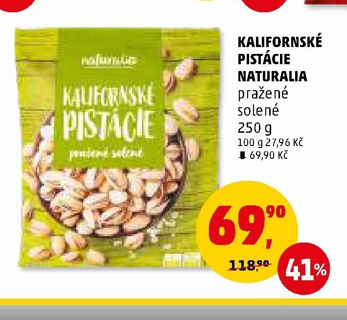 KALIFORNSKÉ PISTÁCIE NATURALIA