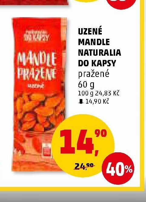 UZENÉ MANDLE NATURALIA DO KAPSY