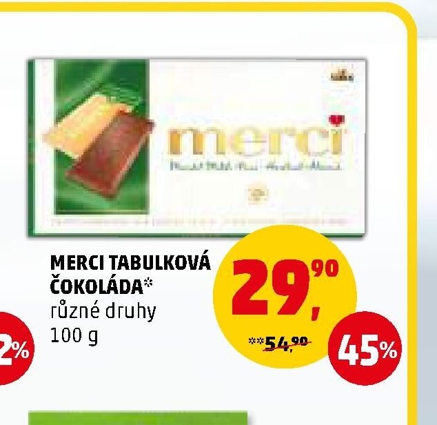 Merci tabulková čokoláda