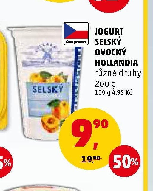 Jogurt Selský ovocný Hollandia
