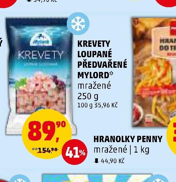 KREVETY LOUPANÉ PŘEDVAŘENÉ MYLORD