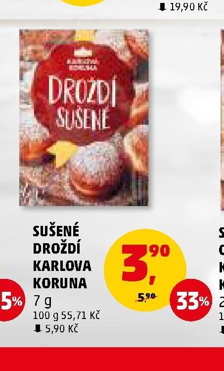 Sušené droždí Karlova Koruna