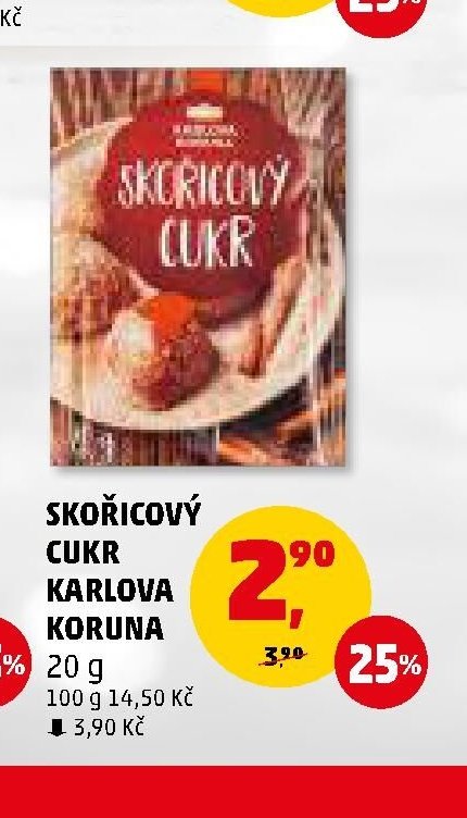 Skořicový cukr Karlova Koruna