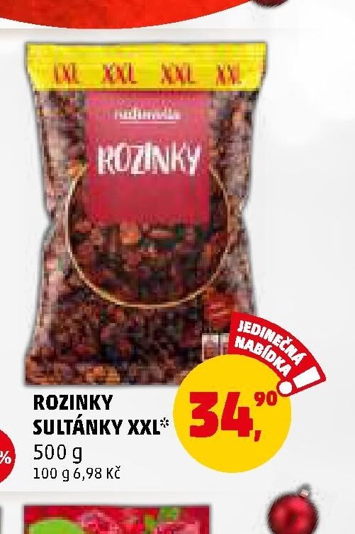 Rozinky sultánky XXL