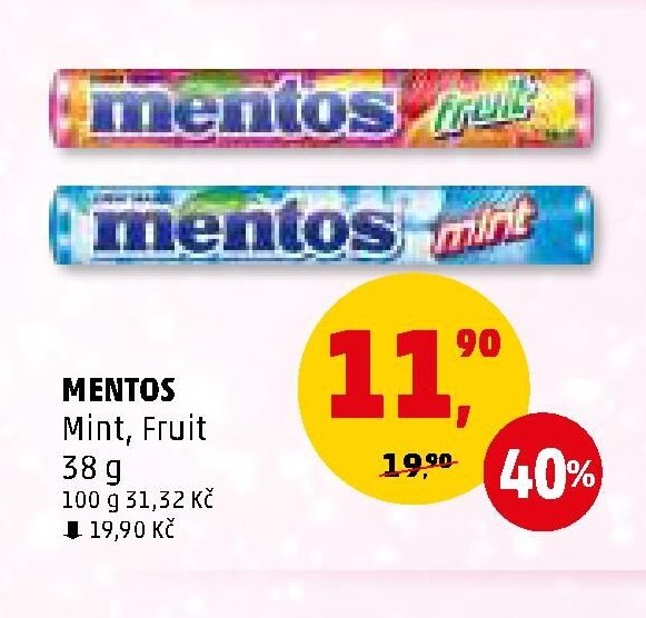 Mentos Mint, Fruit