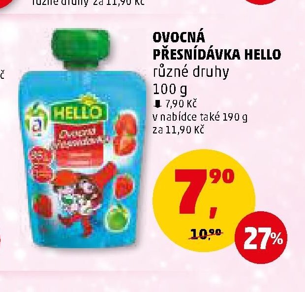 Ovocná přesnídávka Hello