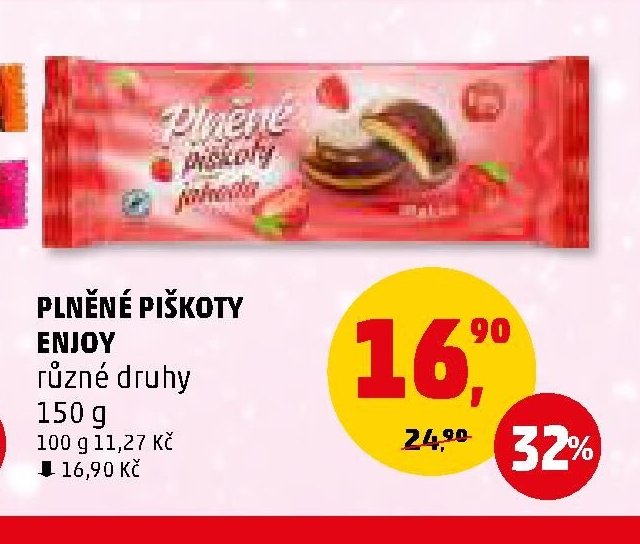 Plněné piškoty Enjoy