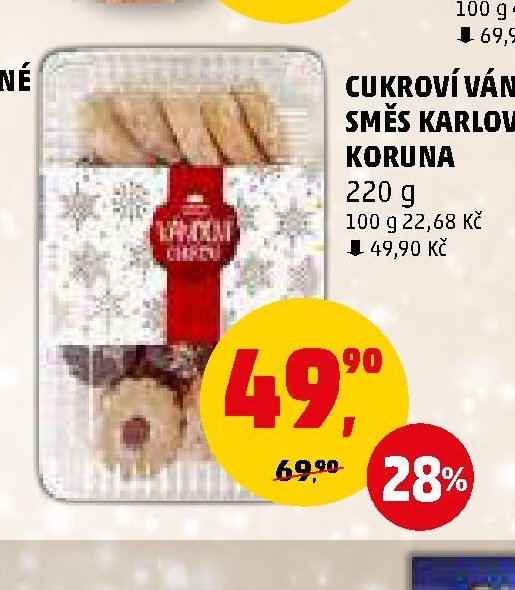 CUKROVÍ VÁNOČNÍ SMĚS KARLOVA KORUNA
