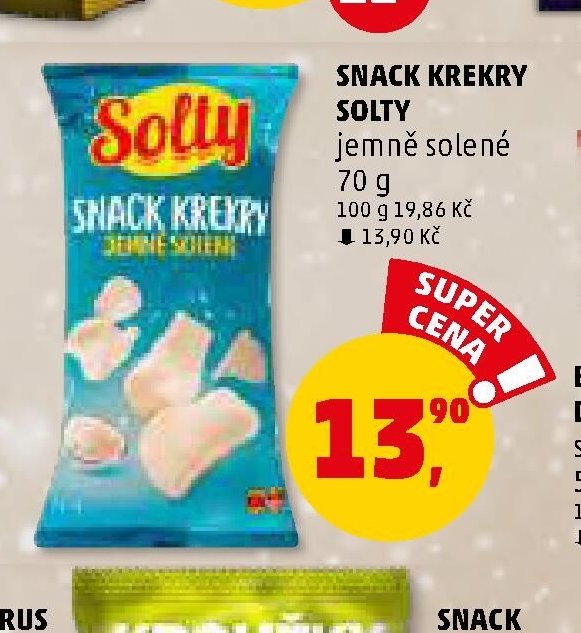 SNACK KREKRY SOLTY jemně solené