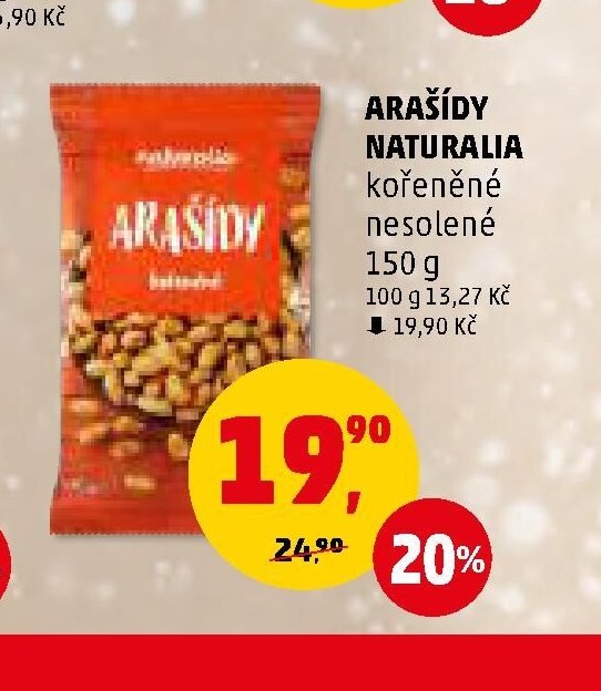 ARAŠÍDY NATURALIA kořeněné nesolené