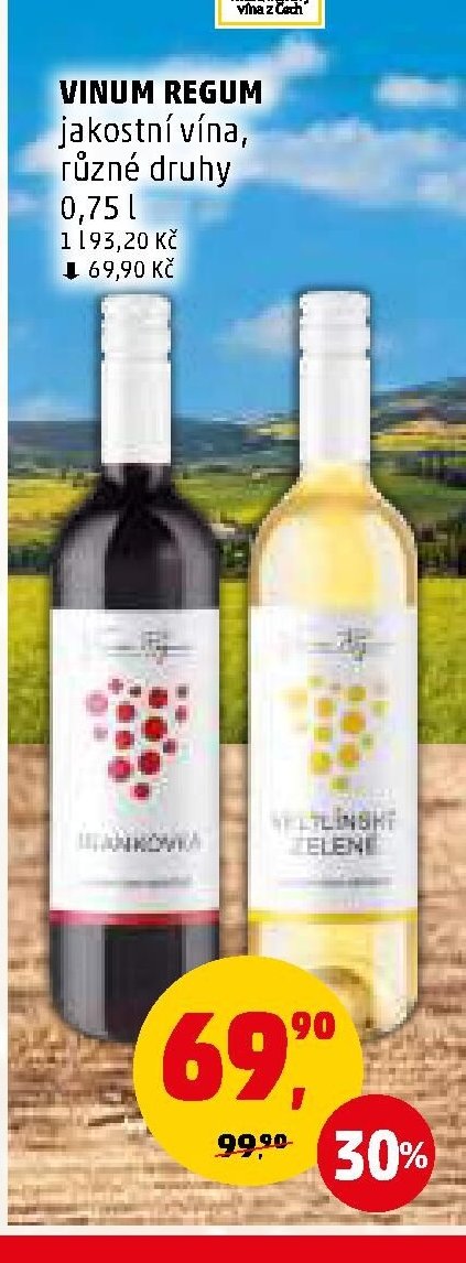 Vinum Regum jakostní vína 0,75 l