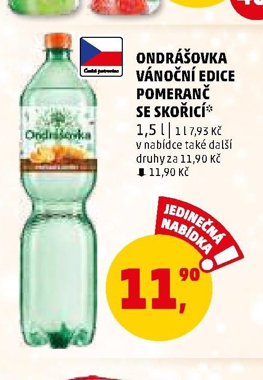 Ondrášovka vánoční edice pomeranč se skořicí