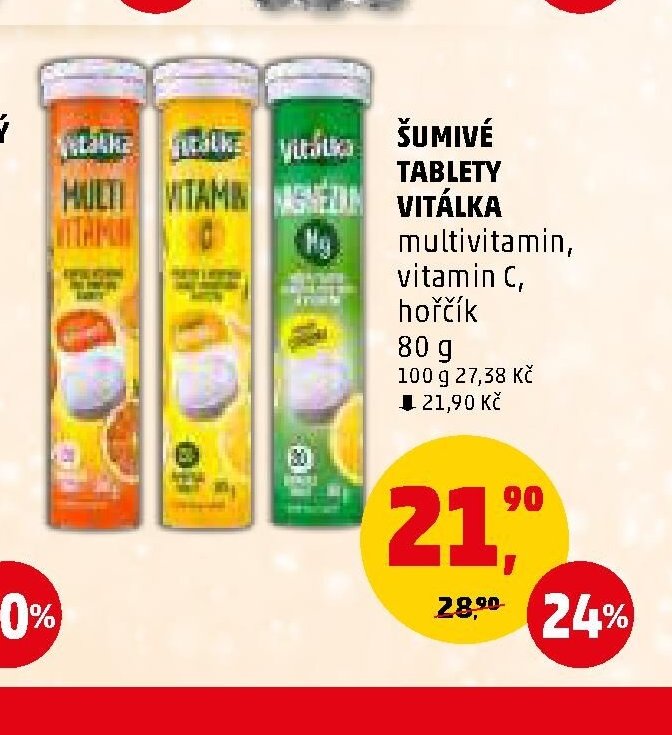 Šumivé tablety Vitálka