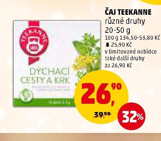 ČAJ TEEKANNE různé druhy