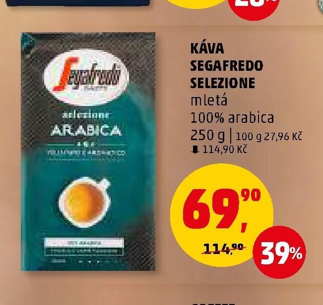 KÁVA SEGAFREDO SELEZIONE mletá
