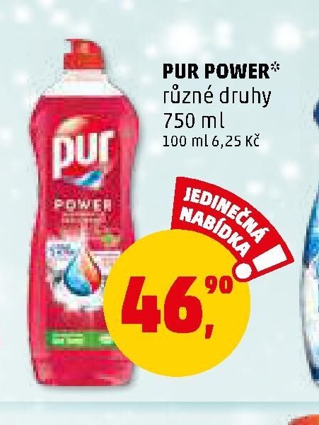 PUR POWER různé druhy 750 ml
