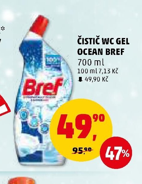 ČISTIČ WC GEL OCEAN BREF 700 ml