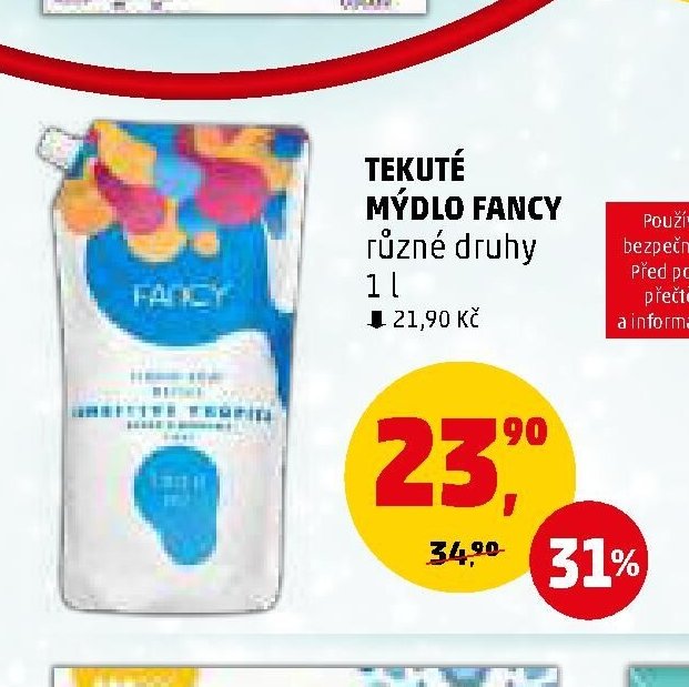 TEKUTÉ MÝDLO FANCY různé druhy 1 l
