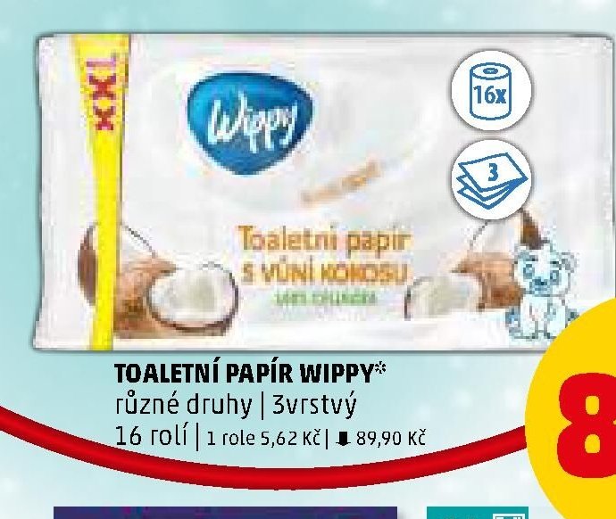 Toaletní papír Wippy