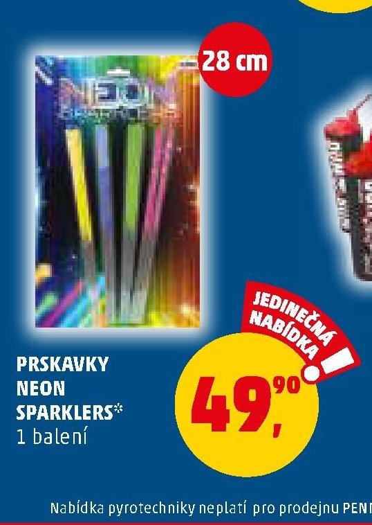 PRSKAVKY NEON SPARKLERS