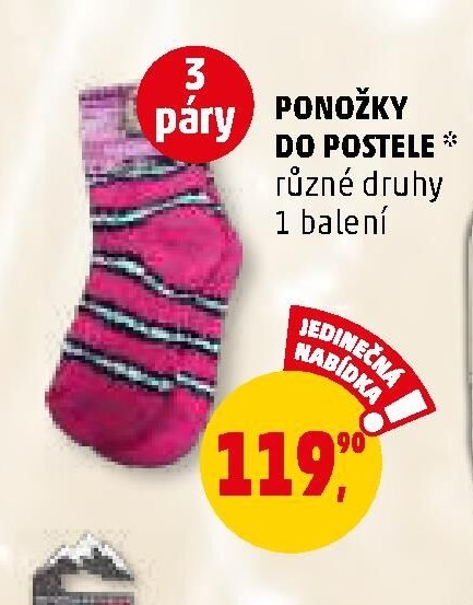 PONOŽKY DO POSTELE