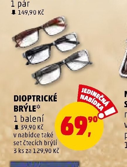 DIOPTRICKÉ BRÝLE