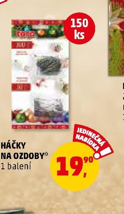 HÁČKY NA OZDOBY* 1 balení