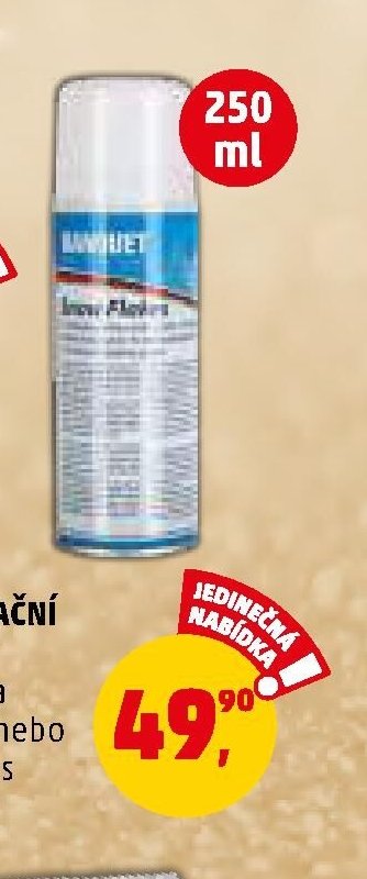 DEKORAČNÍ SPREJ* na okna vločky nebo sníh 1 ks