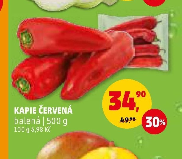 Kapie červená balená