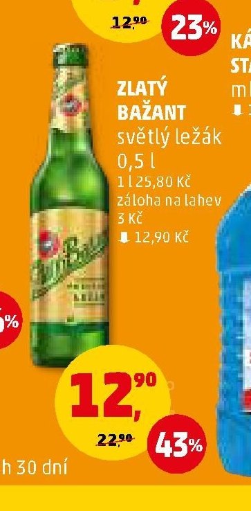 Zlatý Bažant světlý ležák