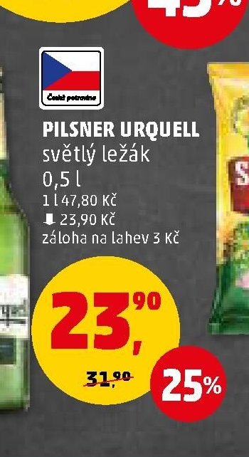 Pilsner Urquell světlý ležák 0,5 l