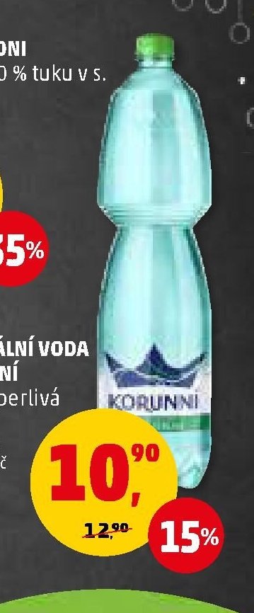 Minerální voda Korunní jemně perlivá 1,5 l