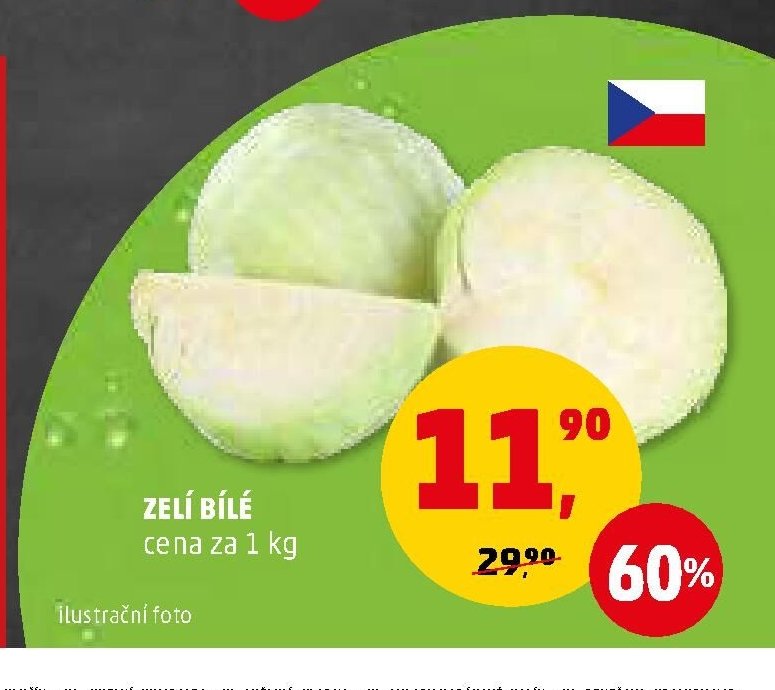 Zelí bílé cena za 1 kg