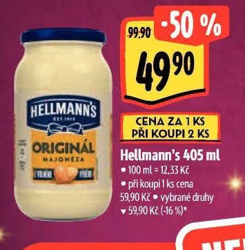 Hellmann's majonéza 405 ml