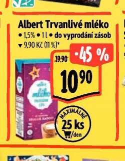 Albert Trvanlivé mléko