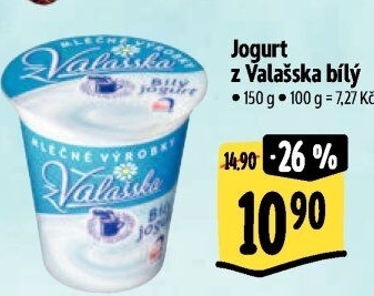 Bílý jogurt z Valašska Mlékárna Valašské Meziříčí