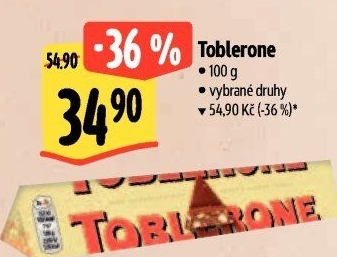 Čokoláda Toblerone