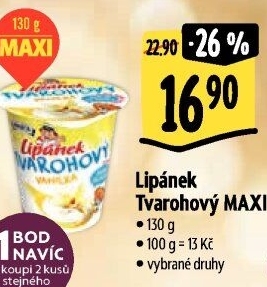 Dezert Lipánek tvarohový Madeta