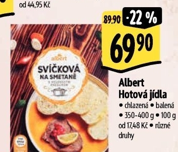 Hotová jídla chlazená Albert