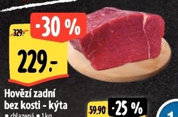 Hovězí kýta zadní bez kosti