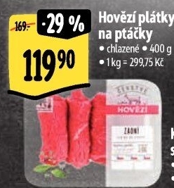 Hovězí plátky Albert