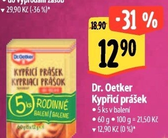 Kypřicí prášek Dr. Oetker