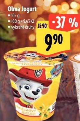 Ochucený jogurt Olma